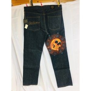 Hand Painted Aztec denim jeans NWT Size 38